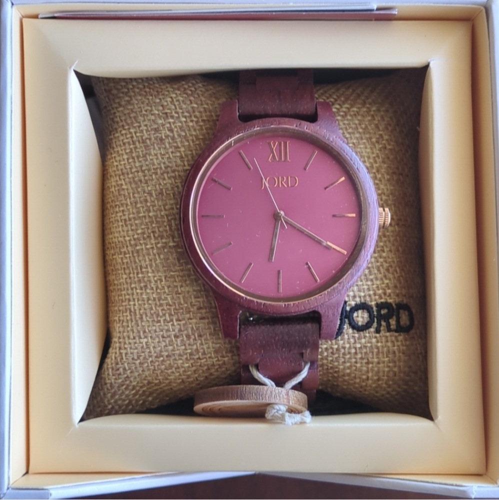 JORD Frankie Wooden Watch Purpleheart